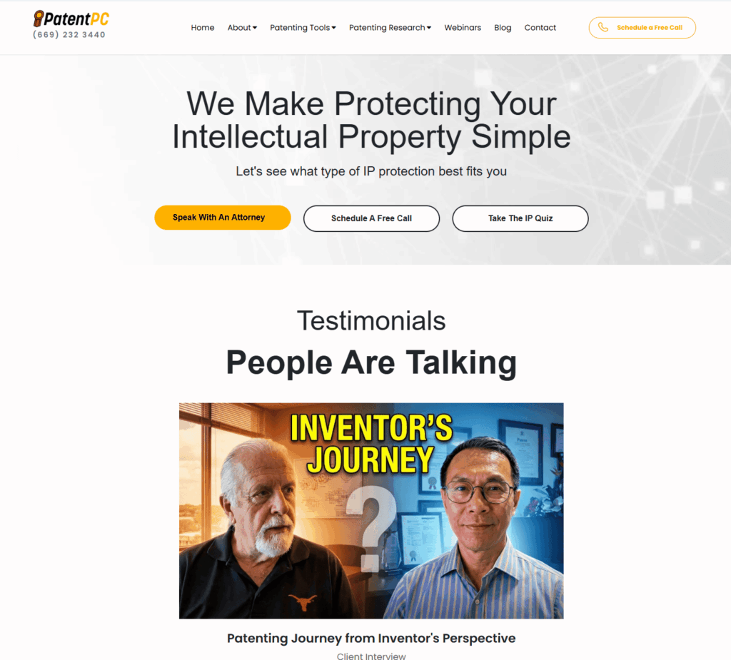 PatentPC is one of the best patent law firms in the US